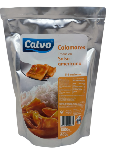 Calamars en Sauce Américaine - Poche de 1 kilo